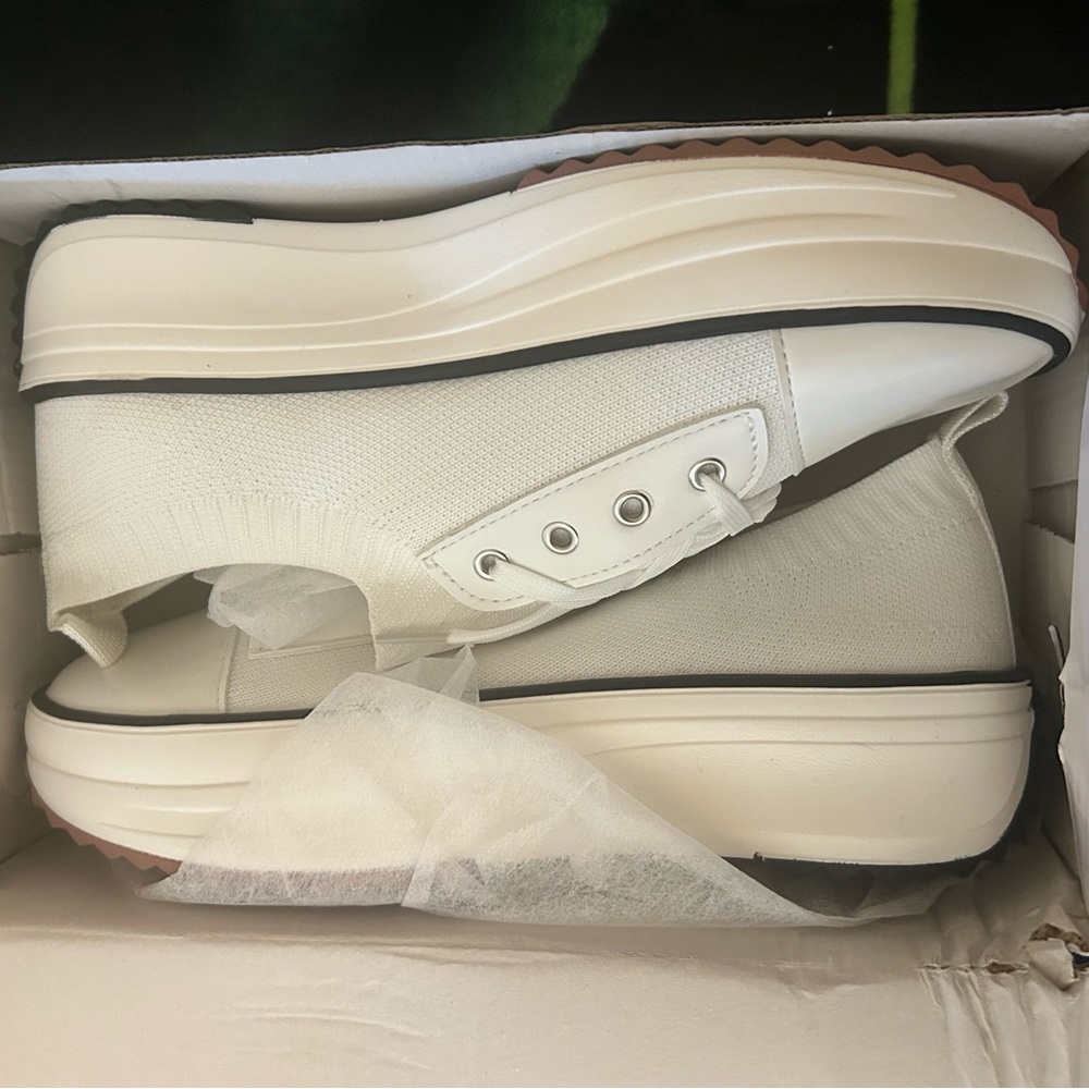 White Platform Sneakers